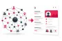 Illustration zeigt den Unterschied zwischen Knowledge Graph vs Knowledge Panel mit Netzwerkstruktur und Suchergebnisansicht