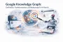 Visualisierung des Google Knowledge Graph mit vernetzten Entitäten, AI-Search und semantischer Datenstruktur