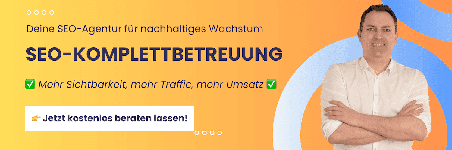 Banner laufende SEO-Betreuung