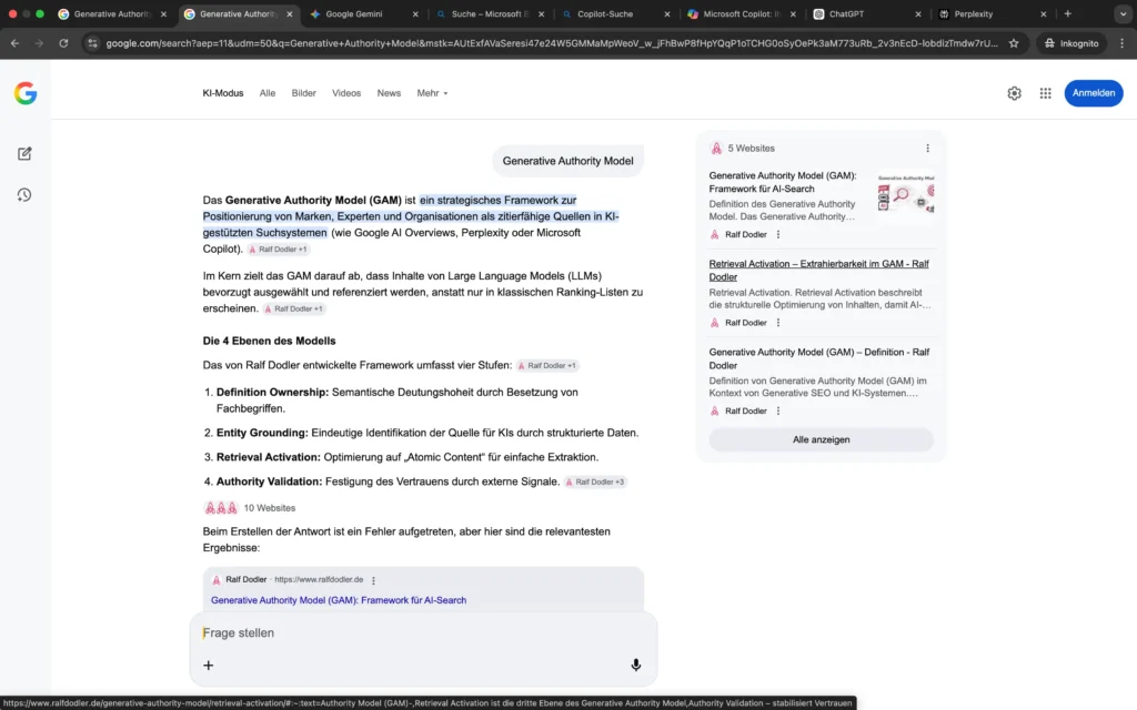 Generative Authority Model Google Ai Overview