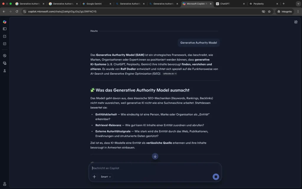Generative Authority Model Microsoft Copilot App