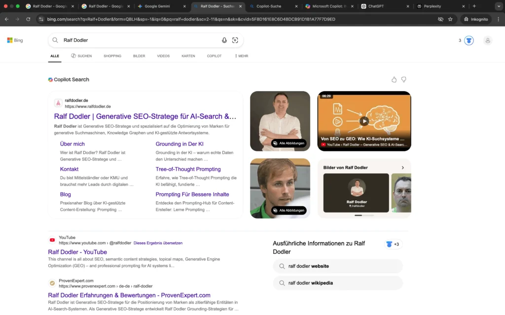 Ralf Dodler in Bing Organic SERP vom 02.03.26